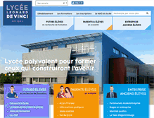 Tablet Screenshot of leonarddevinci.net